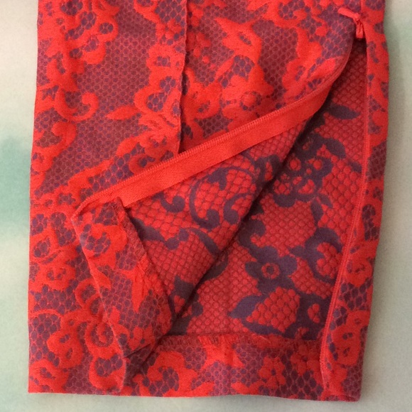 Topshop Florescent Lace Print Floral Trousers 6 - Picture 4 of 7